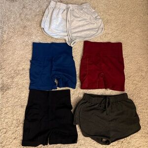 SHEIN Women's Athletic Shorts - Gray, Blue, Red, Black